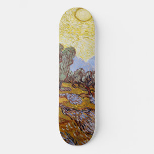 Vincent van Gogh - Olijfbomen, Gele Lucht en Zon Persoonlijk Skateboard