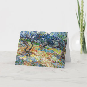 Vincent van Gogh - Olijfbomen: Helderblauwe hemel Kaart