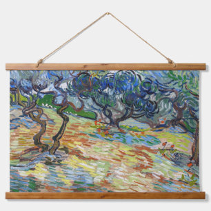Vincent van Gogh - Olijfbomen: helderblauwe lucht Hangend Wandkleed