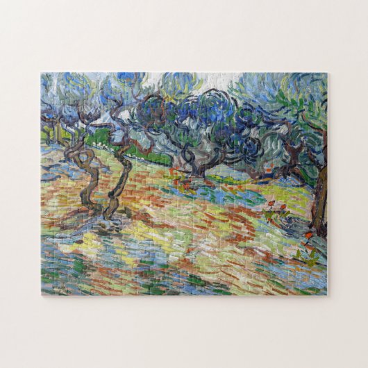 Vincent van Gogh - Olijfbomen: helderblauwe lucht Legpuzzel (Horizontaal)
