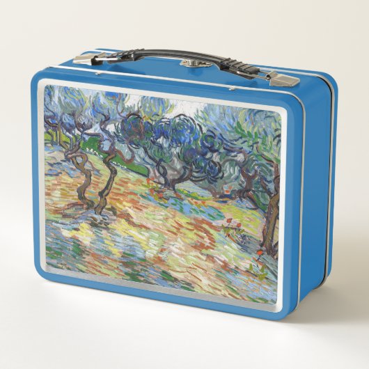 Vincent van Gogh - Olijfbomen: Heldere blauwe heme (Achterkant)