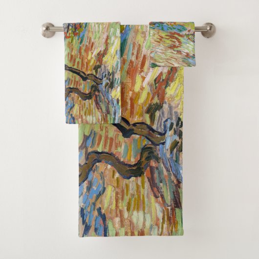 Vincent van Gogh - Olijfbomen: Heldere blauwe heme Bad Handdoek (Insitu)