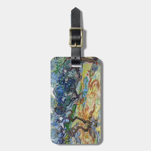Vincent van Gogh - Olijfbomen: Heldere blauwe heme Bagagelabel (Voorkant verticaal)