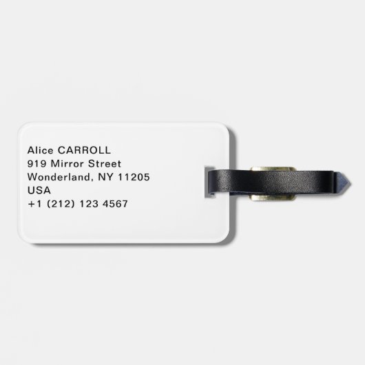 Vincent van Gogh - Olijfbomen: Heldere blauwe heme Bagagelabel (Achterkant horizontaal)