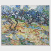Vincent van Gogh - Olijfbomen: Heldere blauwe heme Cadeaupapier (Vlak)