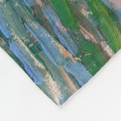 Vincent van Gogh - Olijfbomen: Heldere blauwe heme Fleece Deken (Hoek)