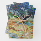 Vincent van Gogh - Olijfbomen: Heldere blauwe heme Inpakpapier Vel (In situ)