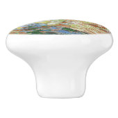 Vincent van Gogh - Olijfbomen: Heldere blauwe heme Keramische Knop (Zijkant)