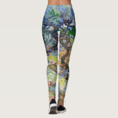 Vincent van Gogh - Olijfbomen: Heldere blauwe heme Leggings (Achterkant)