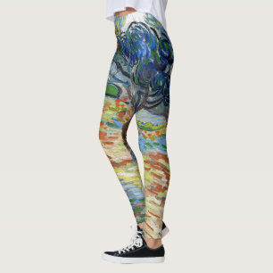 Vincent van Gogh - Olijfbomen: Heldere blauwe heme Leggings