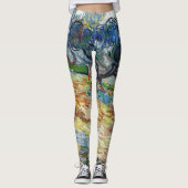 Vincent van Gogh - Olijfbomen: Heldere blauwe heme Leggings (Voorkant)