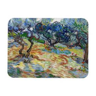 Vincent van Gogh - Olijfbomen: Heldere blauwe heme Magneet