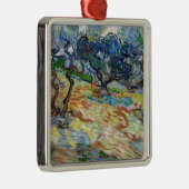 Vincent van Gogh - Olijfbomen: Heldere blauwe heme Metalen Ornament (Rechts)
