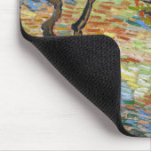 Vincent van Gogh - Olijfbomen: Heldere blauwe heme Muismat (Hoek)