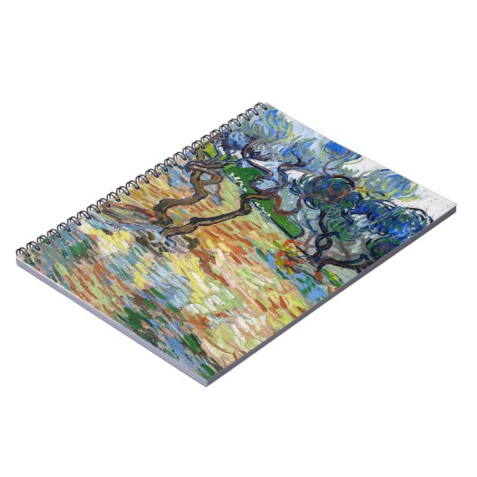 Vincent van Gogh - Olijfbomen: Heldere blauwe heme Notitieboek (Linkerzijde)