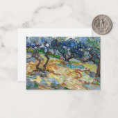 Vincent van Gogh - Olijfbomen: Heldere blauwe heme Notitiekaartje (Voorkant / Achterkant in situ)