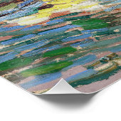 Vincent van Gogh - Olijfbomen: Heldere blauwe heme Perfect Poster (Hoek)