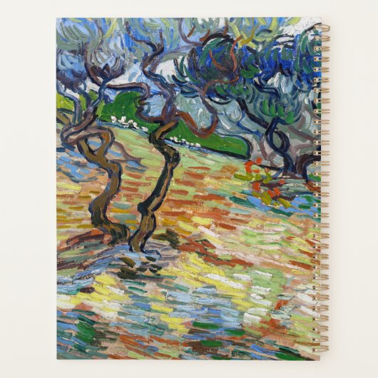 Vincent van Gogh - Olijfbomen: Heldere blauwe heme Planner (Achterkant)