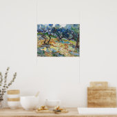 Vincent van Gogh - Olijfbomen: Heldere blauwe heme Poster (Keuken)