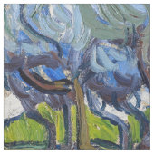 Vincent van Gogh - Olijfbomen: Heldere blauwe heme Stof (Swatch)