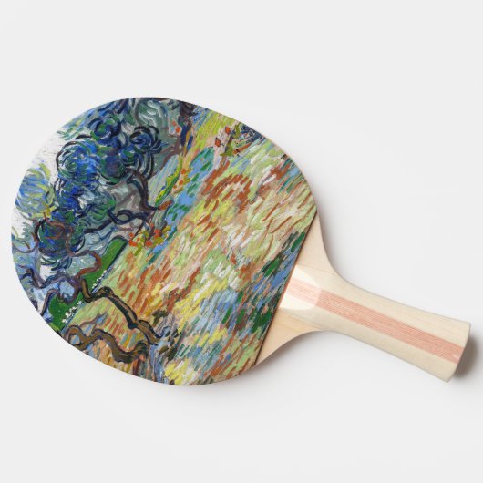 Vincent van Gogh - Olijfbomen: Heldere blauwe heme Tafeltennisbatje (Zijkant)