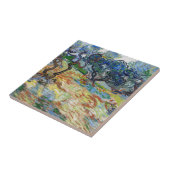 Vincent van Gogh - Olijfbomen: Heldere blauwe heme Tegeltje (Zijkant)