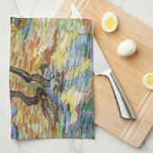 Vincent van Gogh - Olijfbomen: Heldere blauwe heme Theedoek (Quarter Fold)