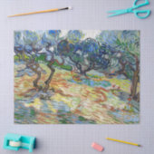 Vincent van Gogh - Olijfbomen: Heldere blauwe heme Tissuepapier (Craft)