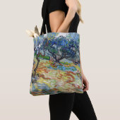 Vincent van Gogh - Olijfbomen: Heldere blauwe heme Tote Bag (Dichtbij)