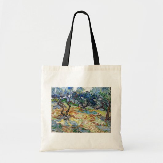 Vincent van Gogh - Olijfbomen: Heldere blauwe heme Tote Bag (Voorkant)