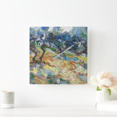 Vincent van Gogh - Olijfbomen: Heldere blauwe heme Vierkante Klok (Huis)
