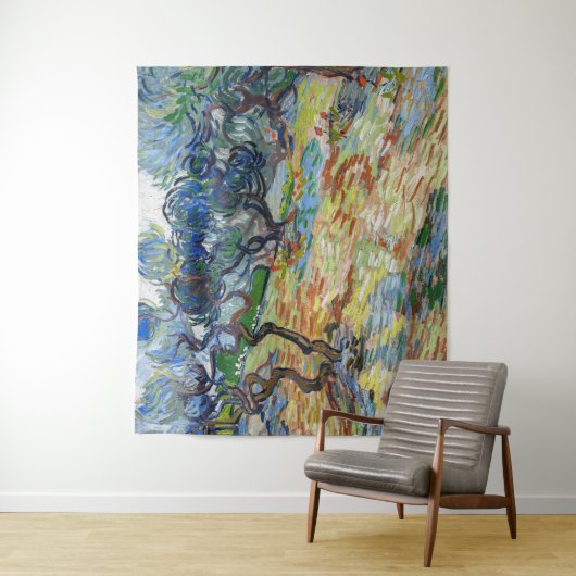 Vincent van Gogh - Olijfbomen: Heldere blauwe heme Wandkleed (In situ)
