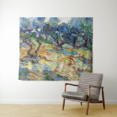 Vincent van Gogh - Olijfbomen: Heldere blauwe heme Wandkleed (In Situ (horizontaal))