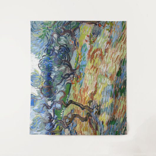 Vincent van Gogh - Olijfbomen: Heldere blauwe heme Wandkleed (Voorkant)