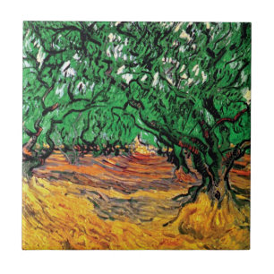 Vincent Van Gogh - Olijfbomen Kunstschilderij Tegeltje