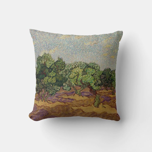 Vincent van Gogh - Olijfbomen Kussen (Voorkant)