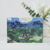 Vincent van Gogh - Olijfbomen met de Alpilles Bedankkaart (Staand voorkant)
