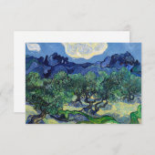 Vincent van Gogh - Olijfbomen met de Alpilles Bedankkaart (Voorkant / Achterkant)