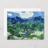 Vincent van Gogh, Olijfbomen met de Alpilles Briefkaart (Voorkant / Achterkant)