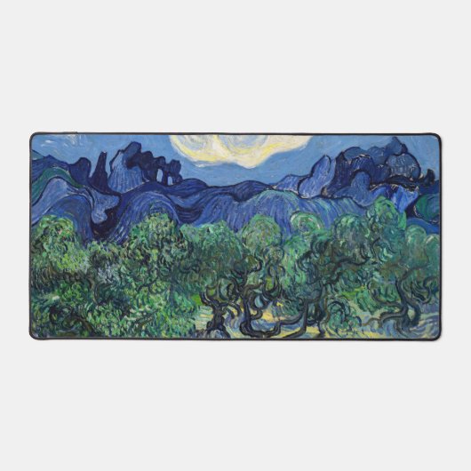 Vincent van Gogh - Olijfbomen met de Alpilles Bureaumat (Voorkant)