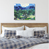 Vincent van Gogh - Olijfbomen met de Alpilles Canvas Afdruk (Insitu (Slaapkamer))