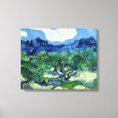 Vincent van Gogh, Olijfbomen met de Alpilles Canvas Afdruk (Voorkant)