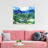 Vincent van Gogh, Olijfbomen met de Alpilles Canvas Afdruk (Insitu (Woonkamer))