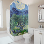 Vincent van Gogh - Olijfbomen met de Alpilles Douchegordijn (In situ)