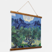 Vincent van Gogh - Olijfbomen met de Alpilles Hangend Wandkleed (Gebogen)