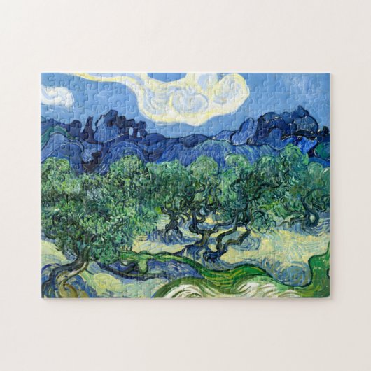 Vincent van Gogh, Olijfbomen met de Alpilles Legpuzzel (Horizontaal)