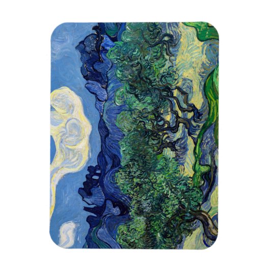 Vincent van Gogh - Olijfbomen met de Alpilles Magneet (Verticaal)