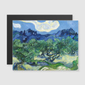 Vincent van Gogh, Olijfbomen met de Alpilles Magnetische Uitnodiging (Voorkant / Achterkant)