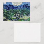 Vincent van Gogh - Olijfbomen met de Alpilles Notitiekaartje (Voorkant / Achterkant)