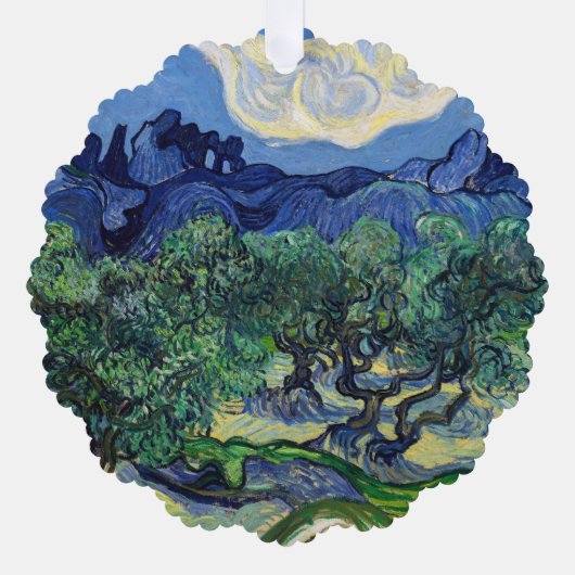 Vincent van Gogh - Olijfbomen met de Alpilles Ornament Kaart (Voorkant)